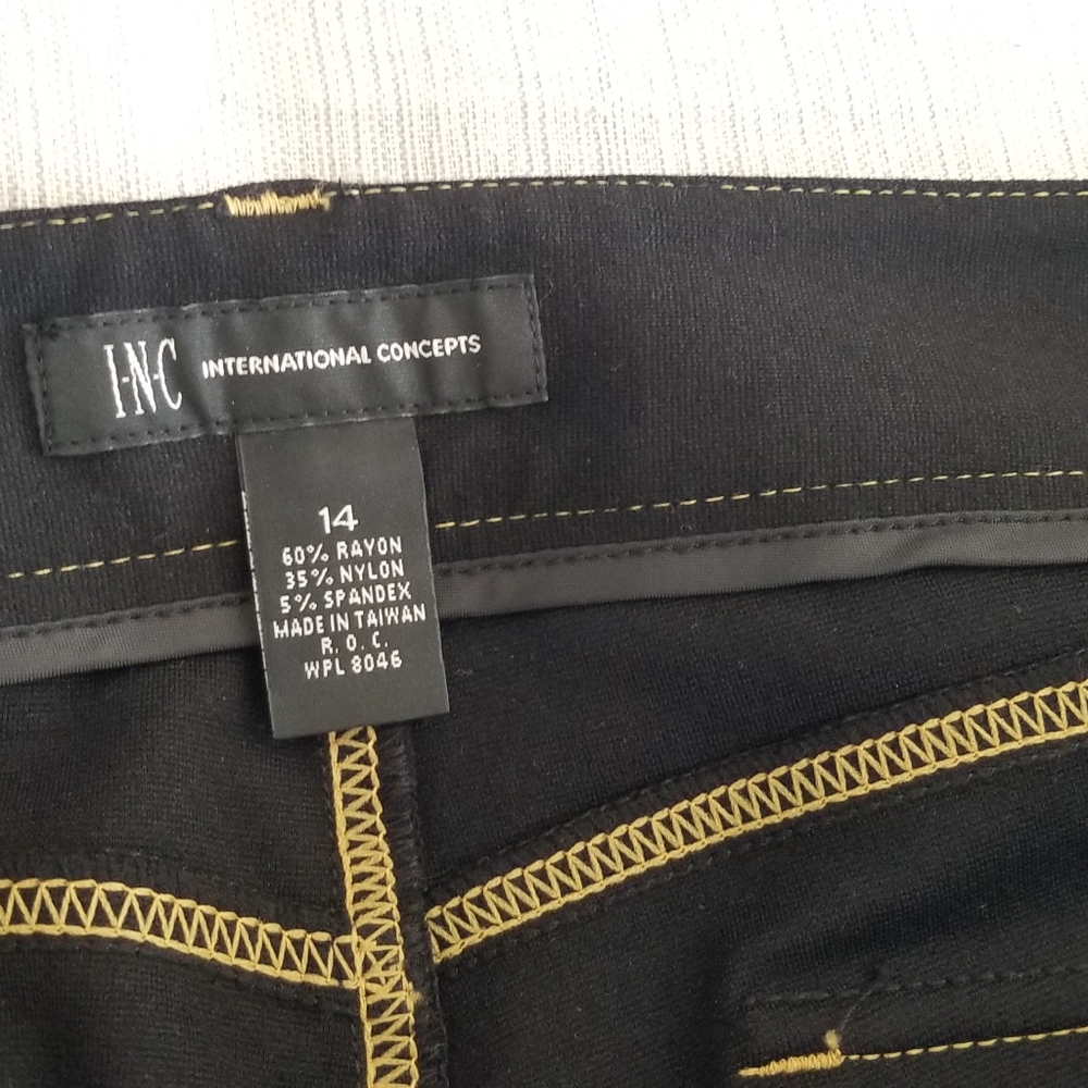 International Concepts black stretchy pants size 14 - Picture 4 of 9